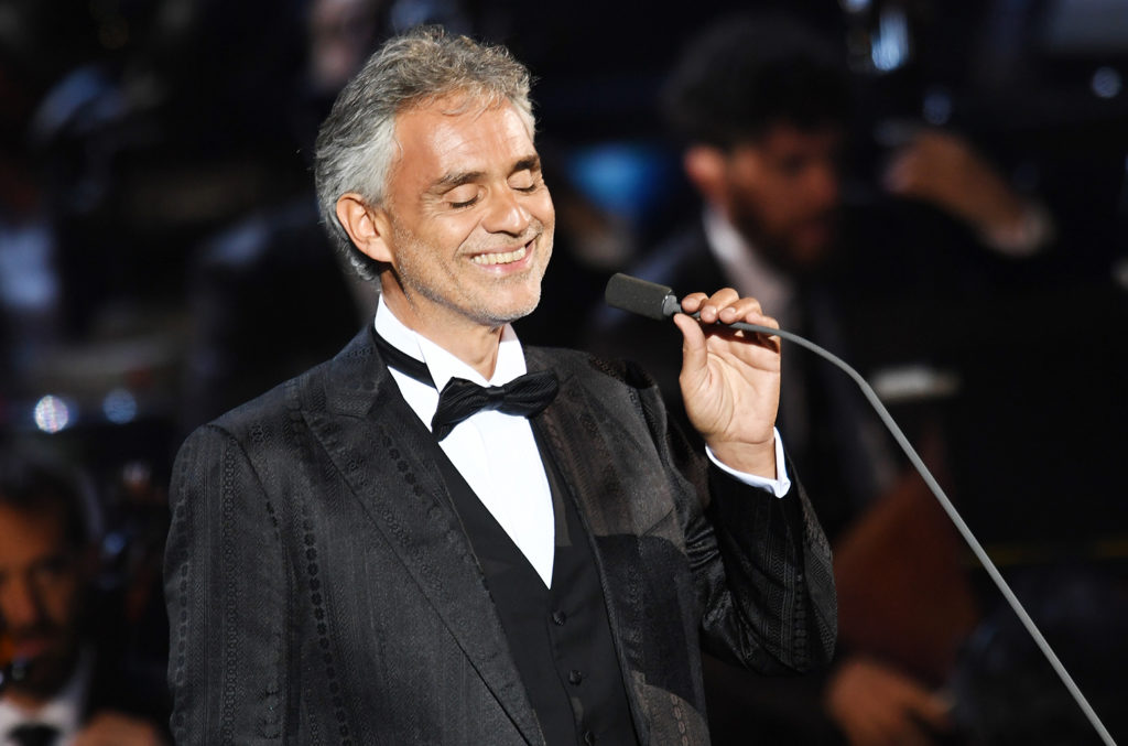 Andrea Bocelli fará shows no Brasil em 2018