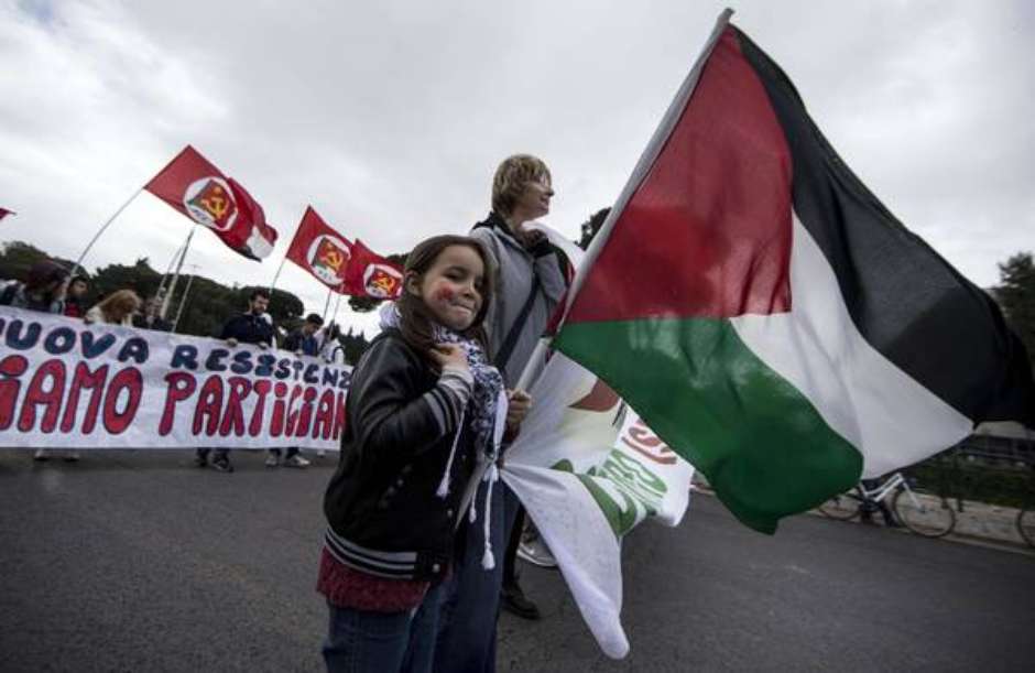 Questão palestina divide ato pela Libertação da Itália