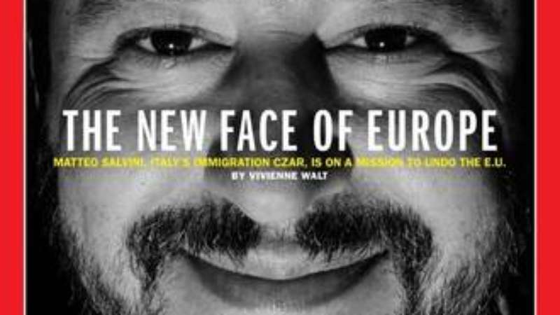 Salvini, o ‘czar da imigração’, vira capa da revista ‘Time’