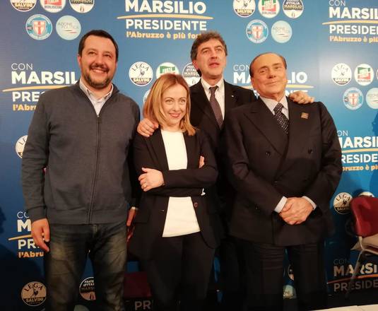 Coalizão de direita vence em Abruzzo e pressiona M5S
