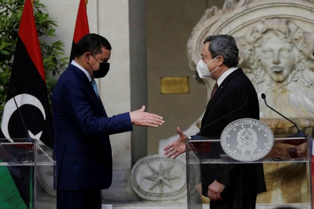 Draghi e primeiro-ministro da Líbia debatem questões migratórias e humanitárias