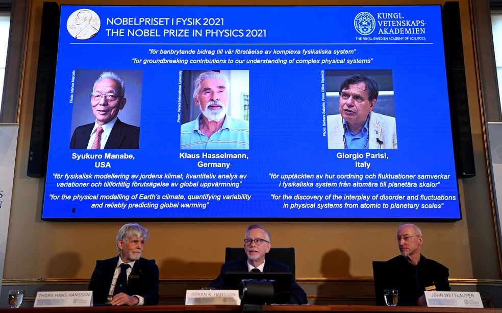 Nobel de Física 2021 é dividido entre italiano, alemão e japonês
