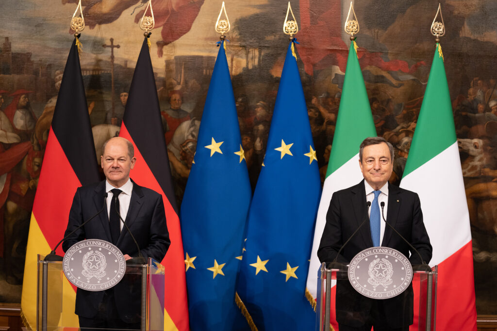 Draghi se reúne com o novo chanceler alemão em Roma
