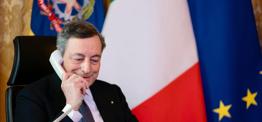 Draghi e Putin conversam por telefone sobre crise na Ucrânia