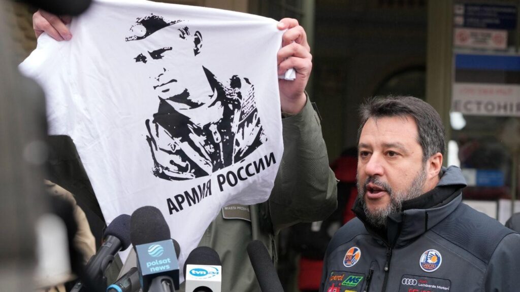 Dirigentes do partido Liga informam possível viagem de Salvini para Moscou