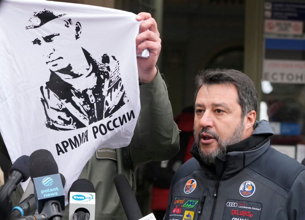 Jornal revela contatos entre Rússia e partido italiano de ultradireita liderado por Salvini