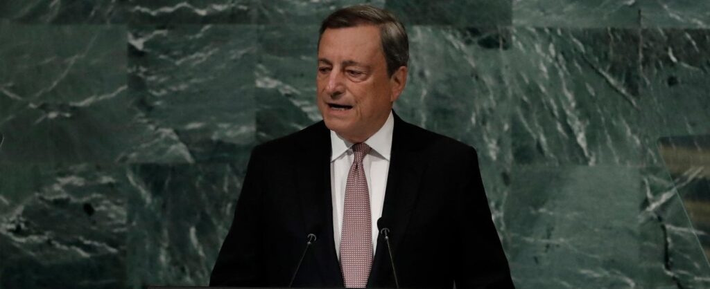 Em discurso na ONU, Draghi critica referendos em regiões pró-Rússia da Ucrânia
