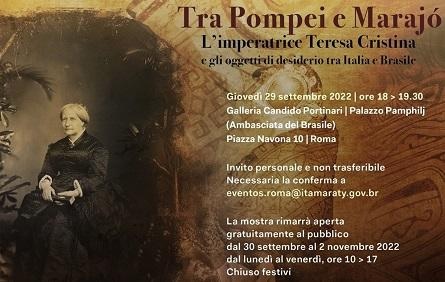 Embaixada do Brasil em Roma organiza mostra sobre a imperatriz Teresa Cristina