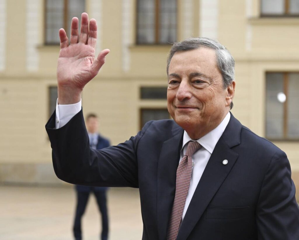 Draghi se despede de representantes diplomáticos italianos na Bélgica, UE e Otan