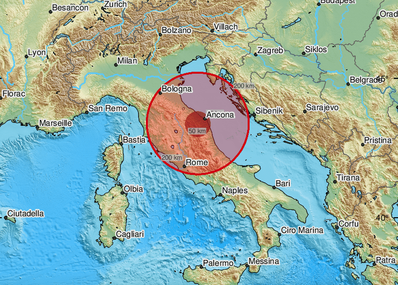 Terremoto no Mar Adriático assusta moradores do centro da Itália