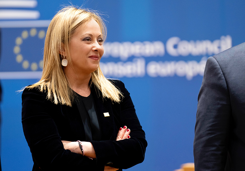 Meloni afirma que Itália ficou ‘muito satisfeita’ com as conclusões do Conselho Europeu