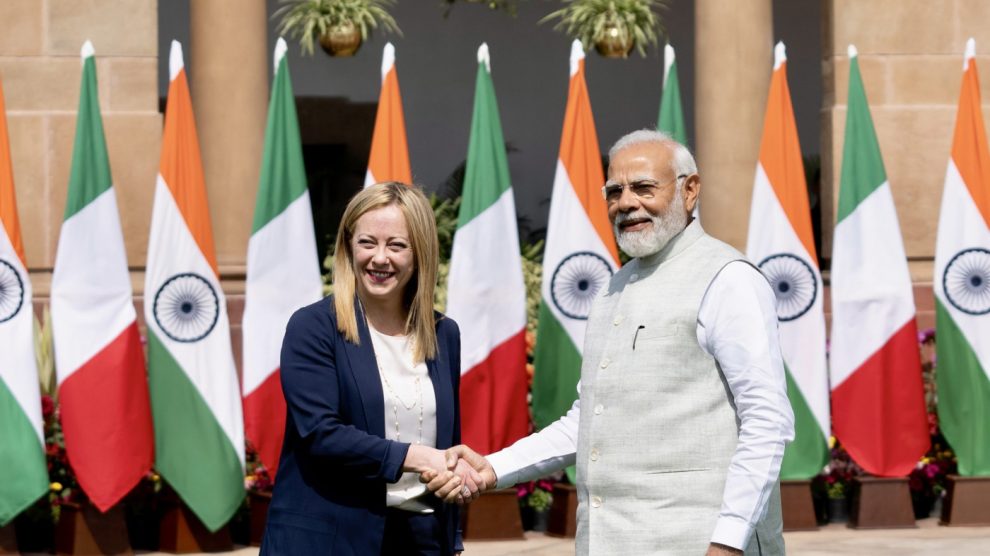 Premiê da Itália visita Índia e afirma que país pode ‘facilitar’ caminho de paz na Ucrânia
