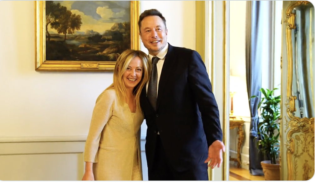 Elon Musk se reúne com a premiê da Itália e fala sobre riscos da inteligência artificial
